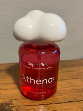 Zeno Super Pink Athena Body Mist, 6 fl oz Mandarin Orchid Vanilla Scent-NEW